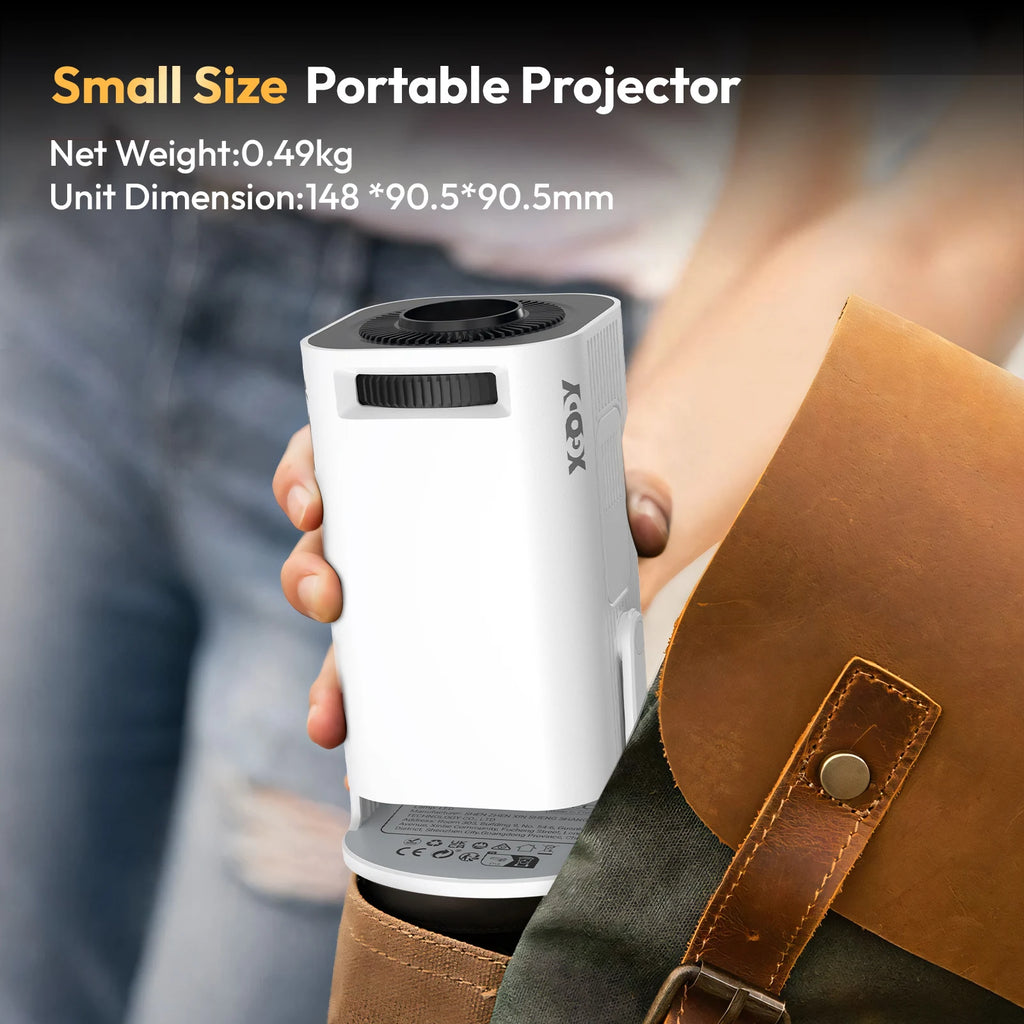 Xgody Gimbal 3 Pro Projector 4K Wifi6 Android Mini Beamer Wifi 1280*720P Home Theater Outdoor Portable